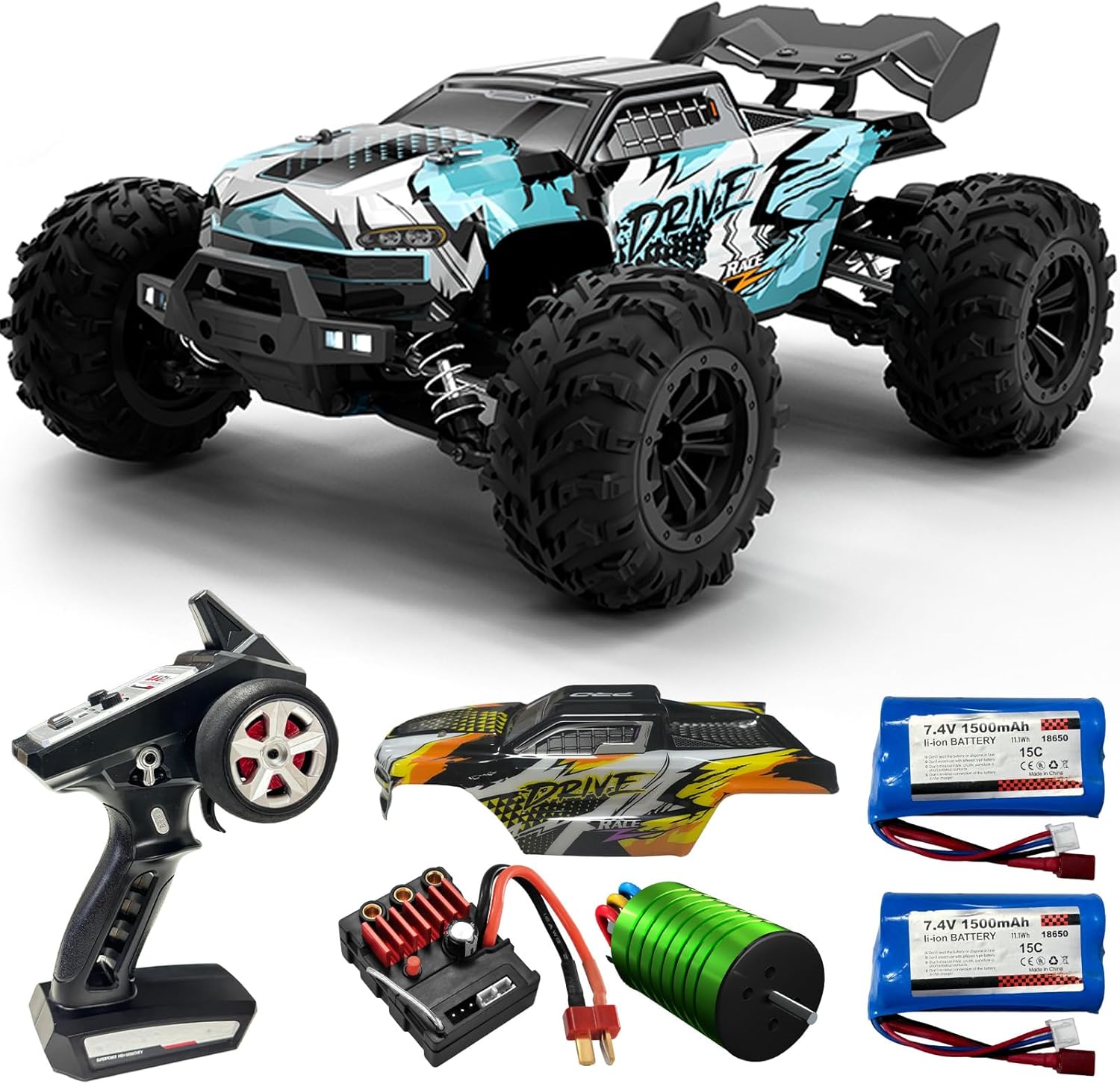 Brushless RC Monster Truck 1:1 - огляд і ціна Rc Hobby Grade Monster Truck