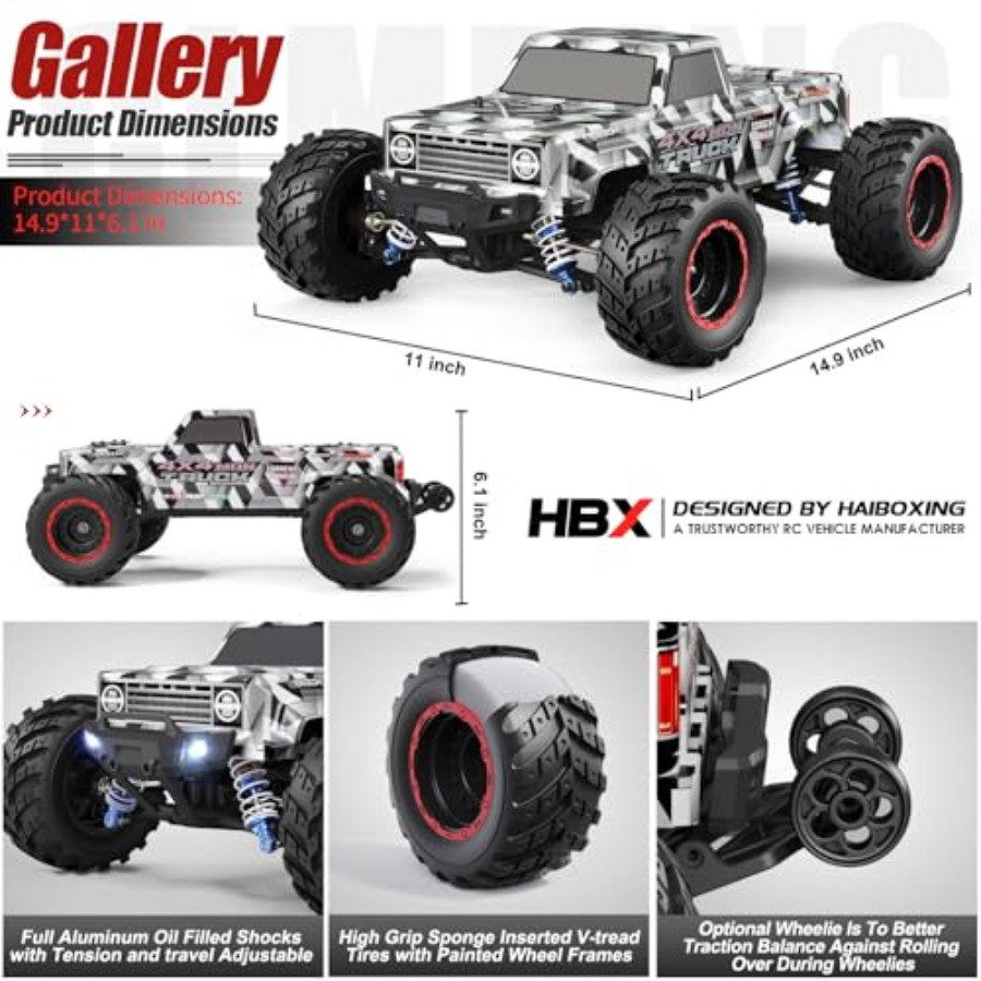 4X4 off-road RC monster truck  - огляд і ціна Rc Hobby Grade Monster Truck