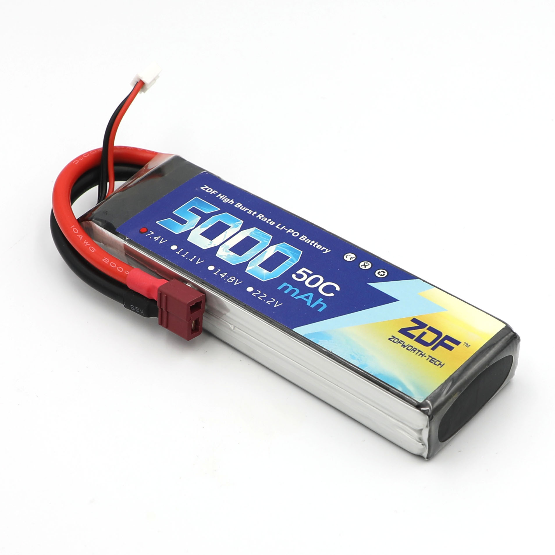 ZDF RC Lipo Battery 7.4V 5000m - огляд і ціна Rc Hobby Jet