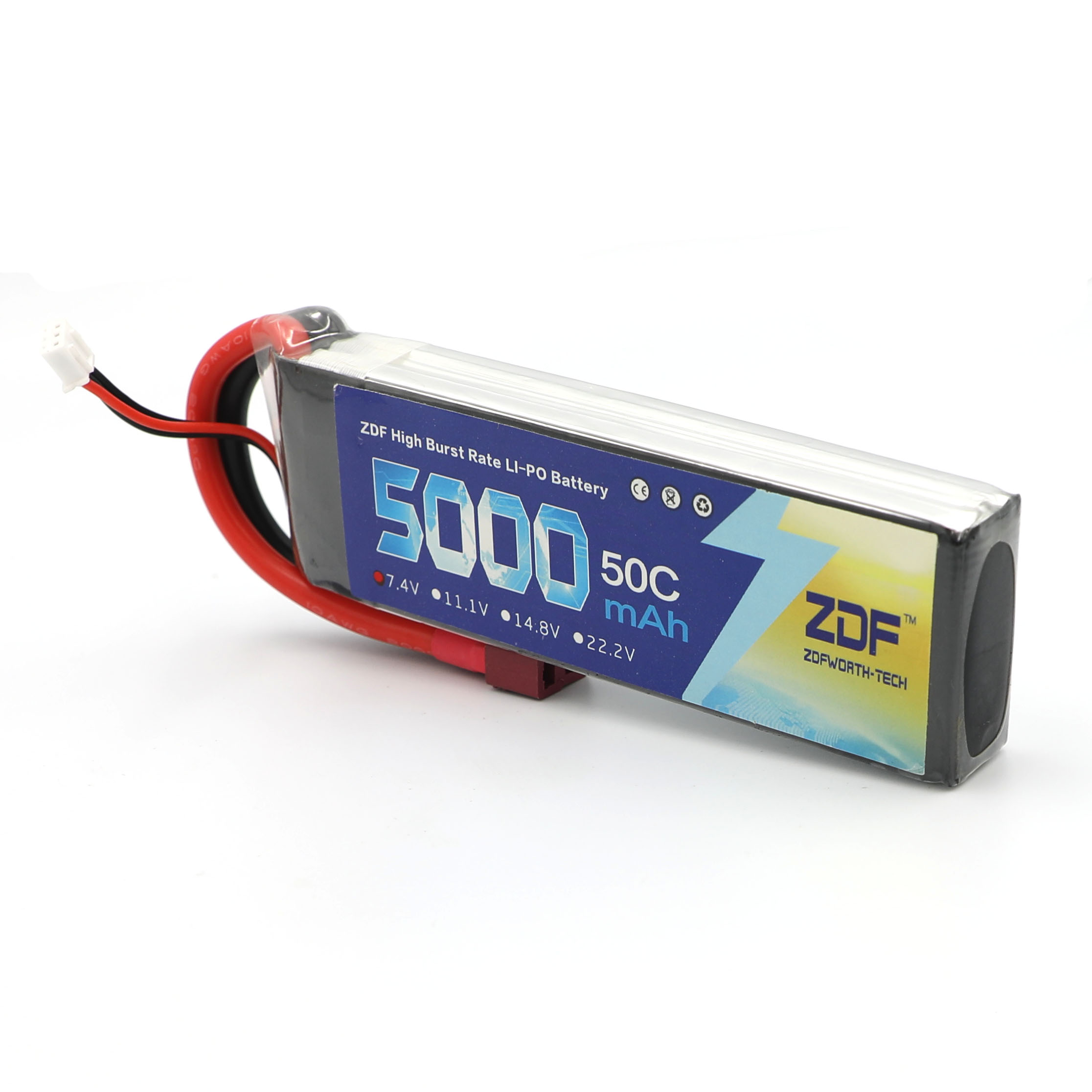 ZDF RC Lipo Battery 7.4V 5000m - огляд і ціна Rc Hobby Jet