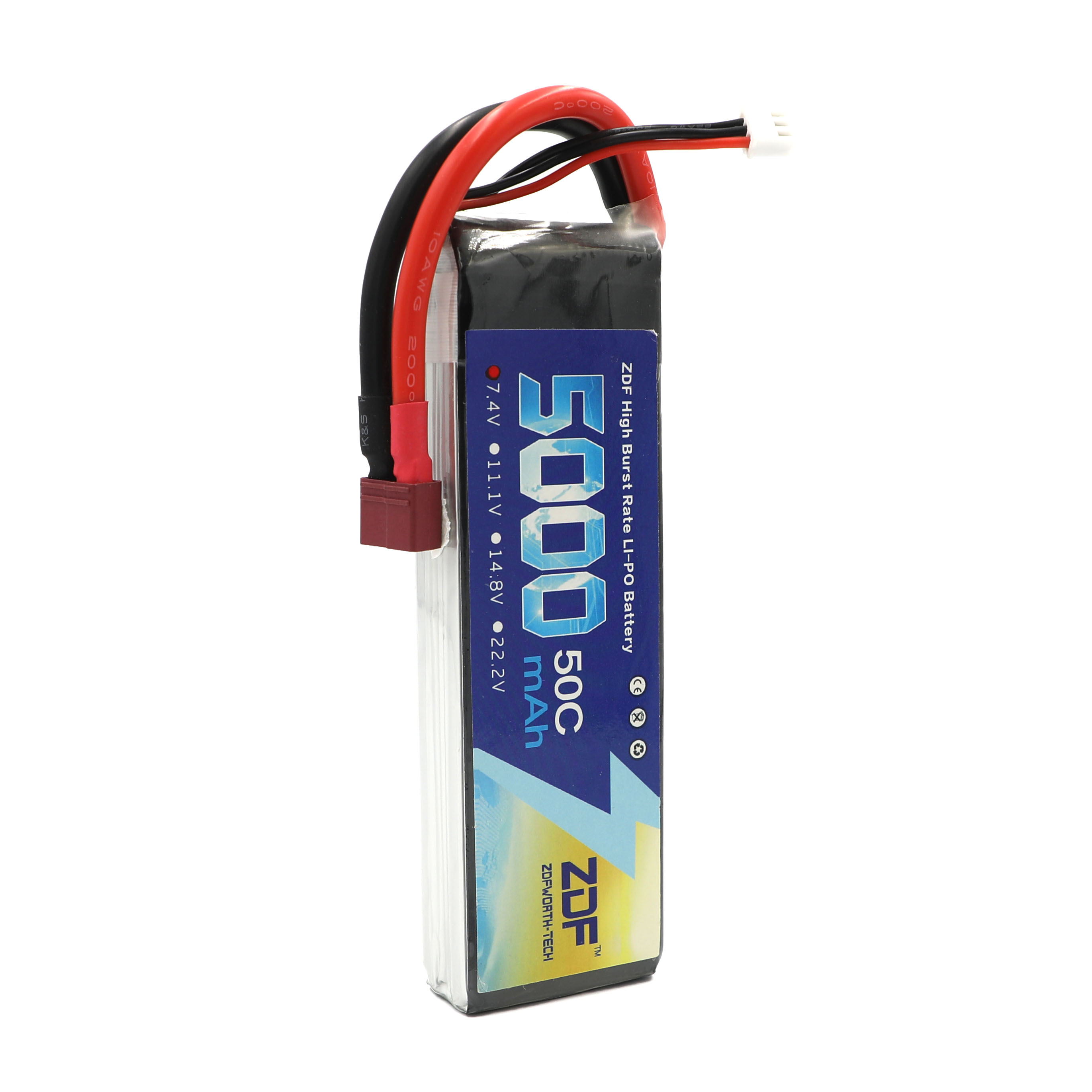 ZDF RC Lipo Battery 7.4V 5000m - огляд і ціна Rc Hobby Jet