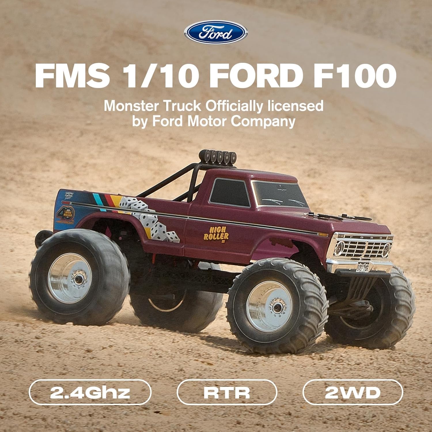 1/10 Scale Ford F-100 RC Monst - огляд і ціна Rc Hobby Grade Monster Truck