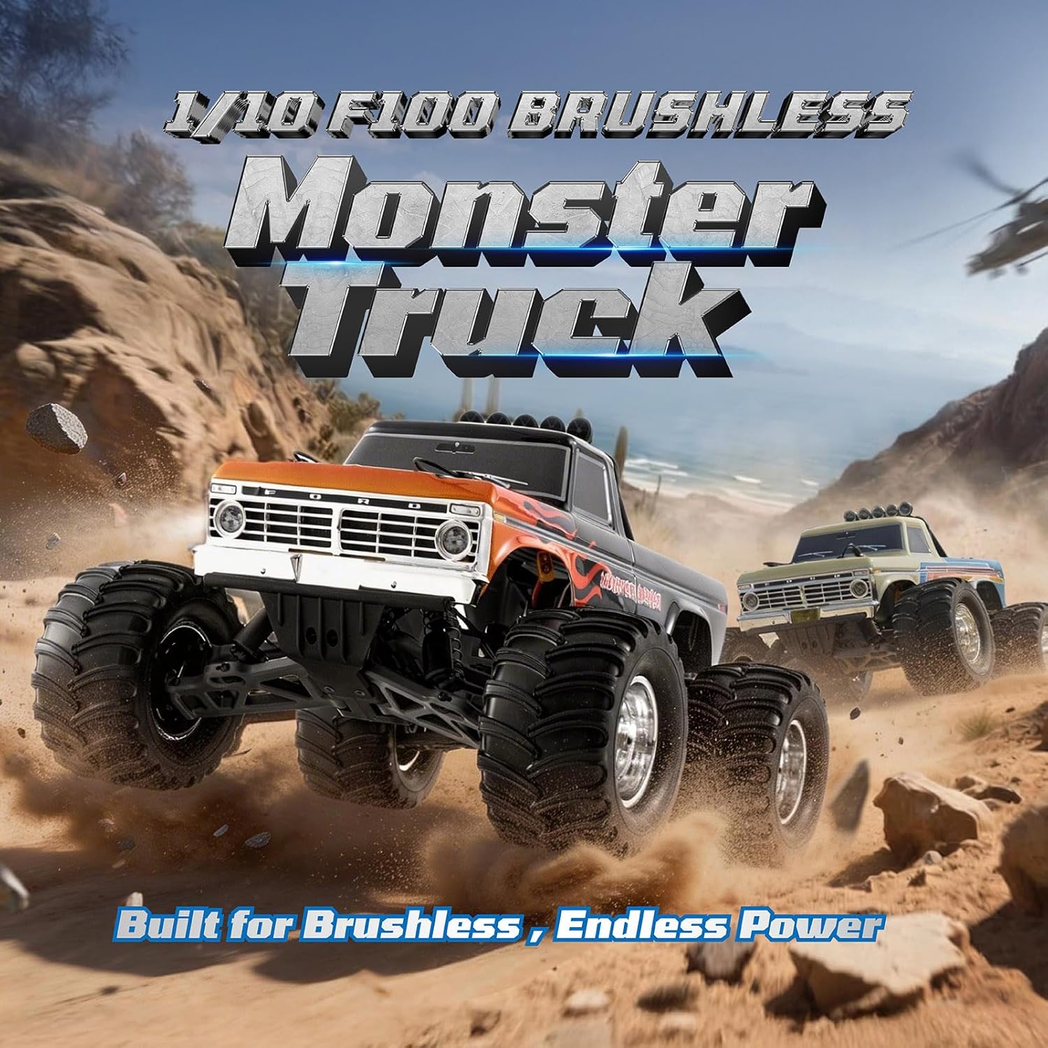 1/10 Ford F-100 Brushless Mons - огляд і ціна Rc Hobby Grade Monster Truck