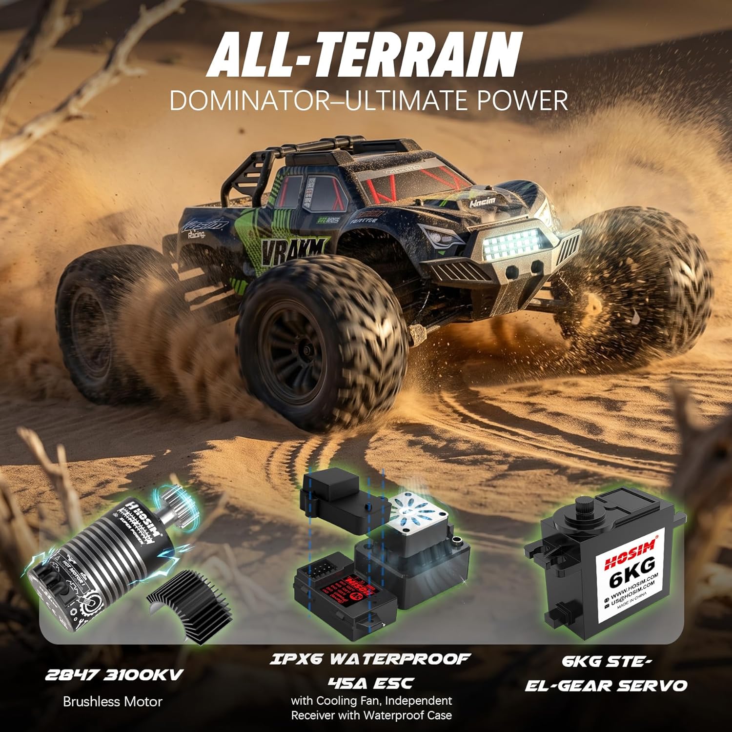 Adult Brushless RC Car, 1/10 S - огляд і ціна Rc Hobby Grade Monster Truck