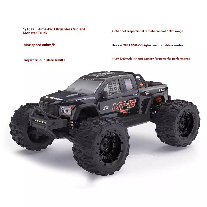ZD MT16 1/16 Scale Brushless R - огляд і ціна Rc Hobby Grade Monster Truck