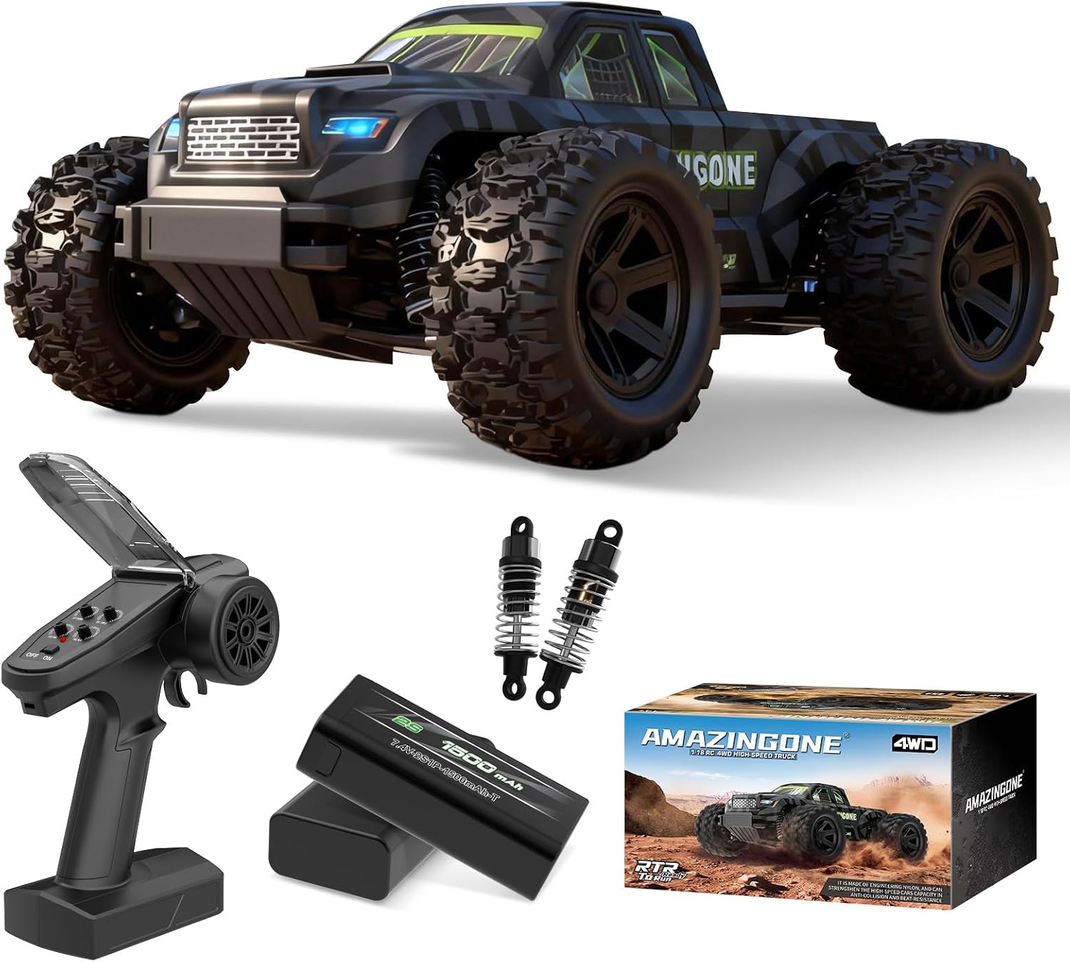 JT18W 1/18 Scale High Speed 35 - огляд і ціна Rc Hobby Grade Monster Truck